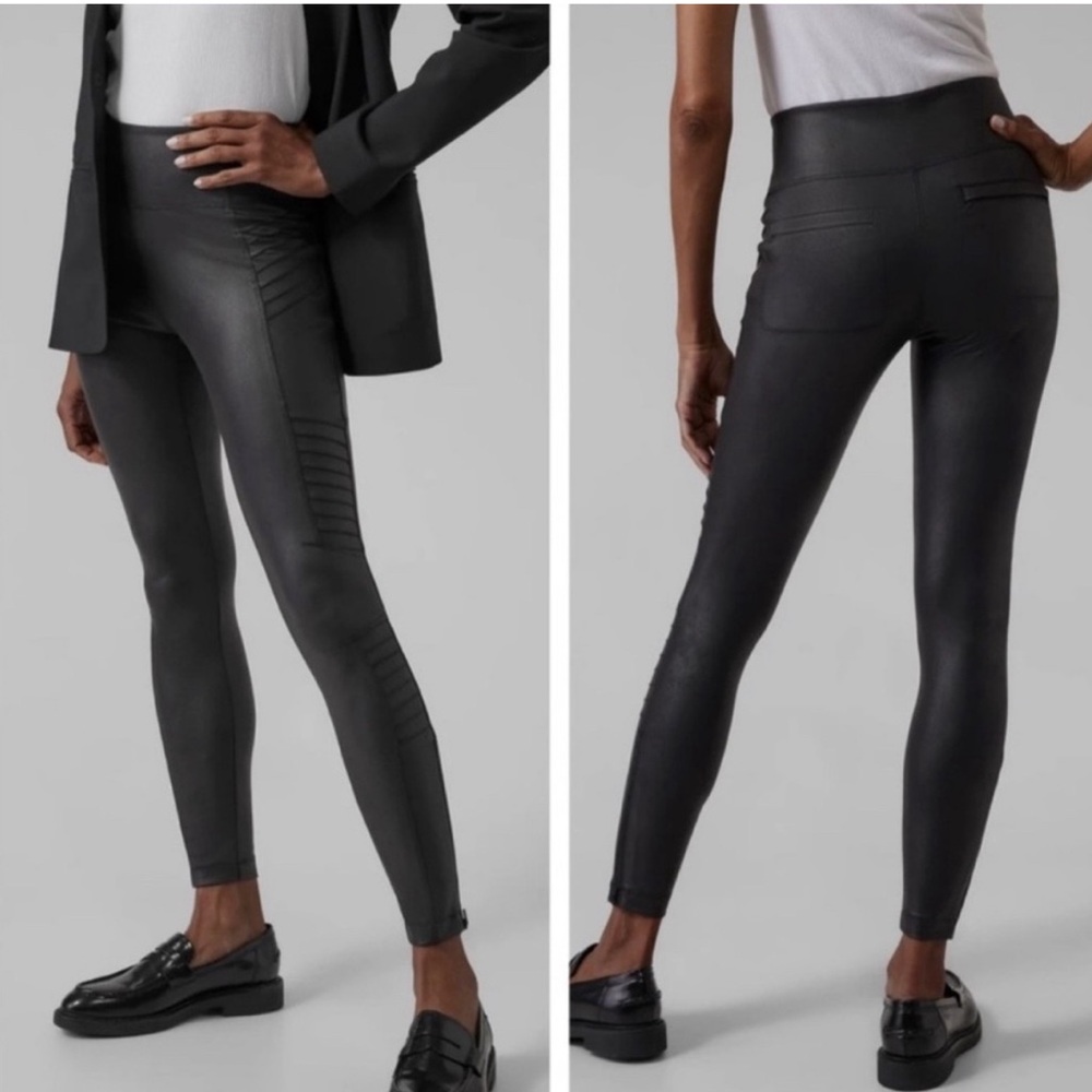 Athleta Delancy Gleam Leggings Black Size XS